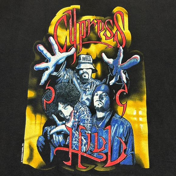 Vintage 90s Cypress Hill G.E.M. “The Cypress Hill Experience” Band Tee, Sz XL - Picture 6 of 14